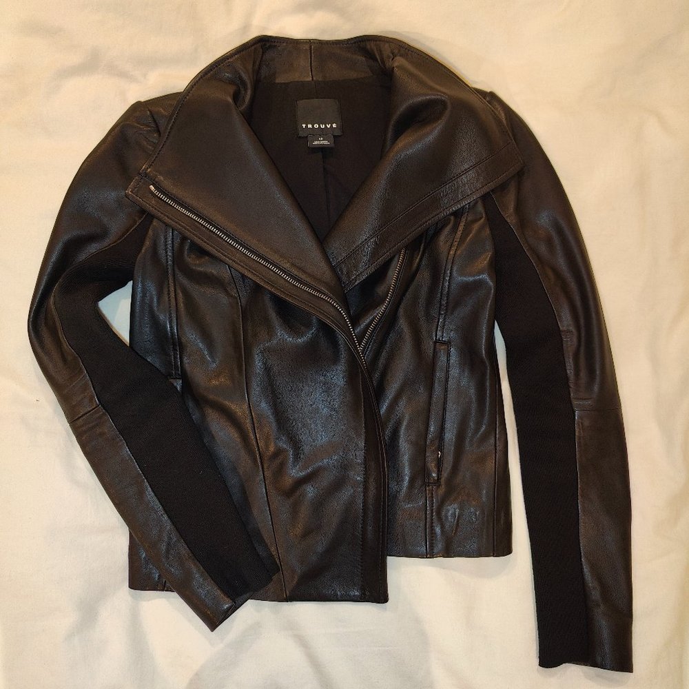 Trouve moto leather jacket
